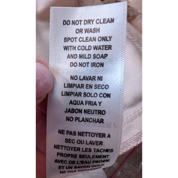 BHLDN Anthropologie Blaise Blush Pink Sheer Chiffon Beaded Maxi Dress Size 2 - Picture 16 of 16